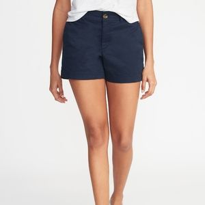 Old Navy Navy-Blue, Mid-Rise Everyday Twill Shorts
